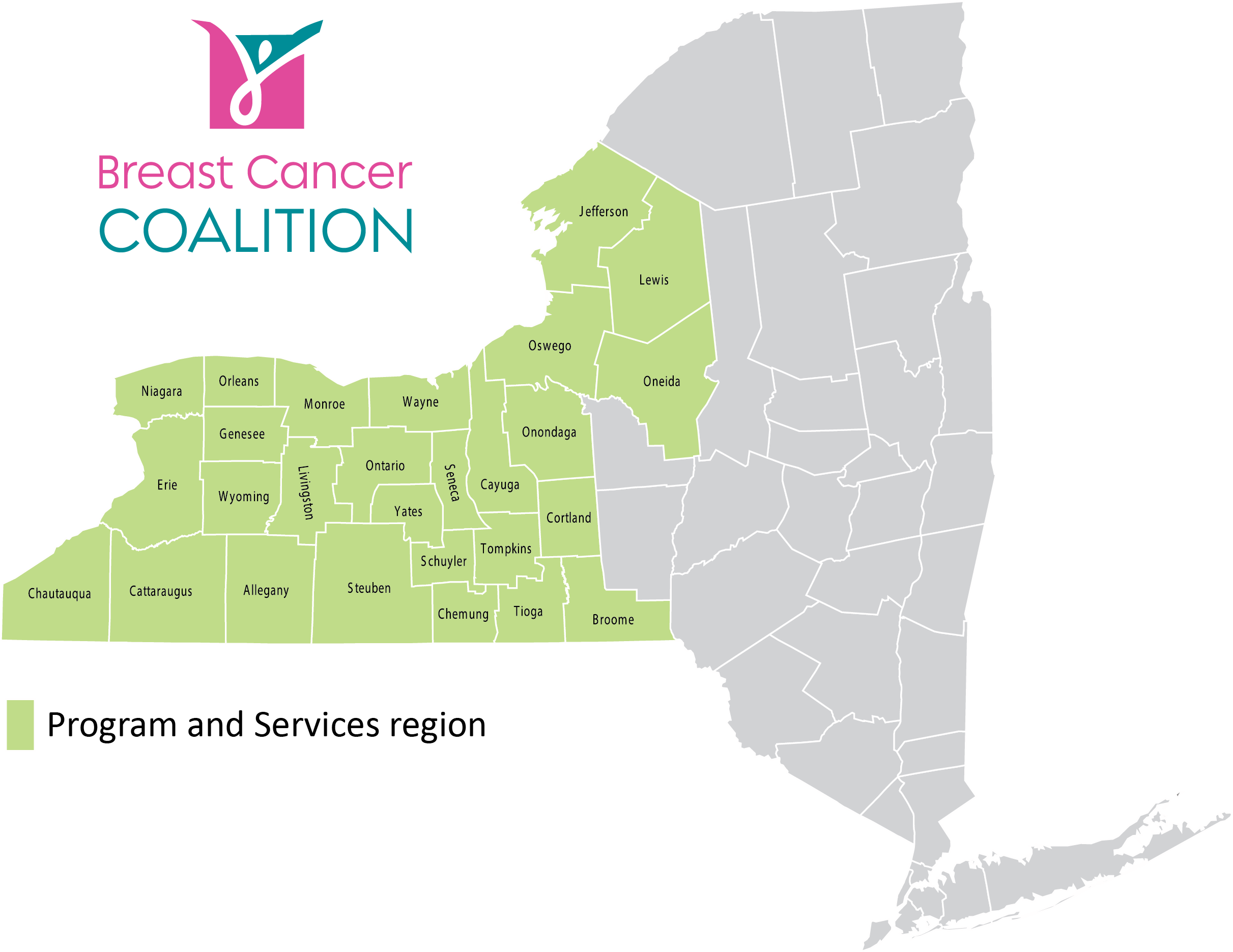 BCCR program-grant map